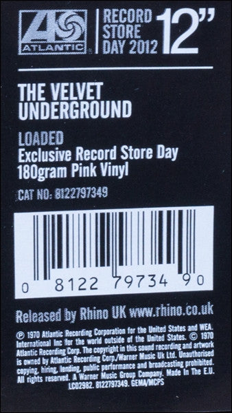 The Velvet Underground : Loaded (LP, Album, RSD, Ltd, RE, Pin)