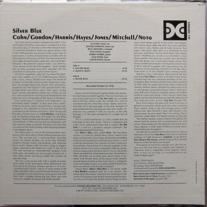 Al Cohn, Dexter Gordon, Barry Harris (2), Louis Hayes, Sam Jones, Blue Mitchell, Sam Noto : Silver Blue (LP, Album)