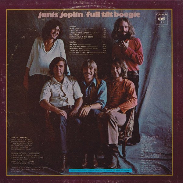 Janis Joplin : Pearl (LP, Album, RE)