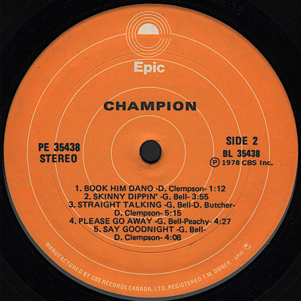 Champion (5) : Champion (LP, Album)