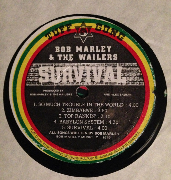 Bob Marley & The Wailers : Survival (LP, Album)