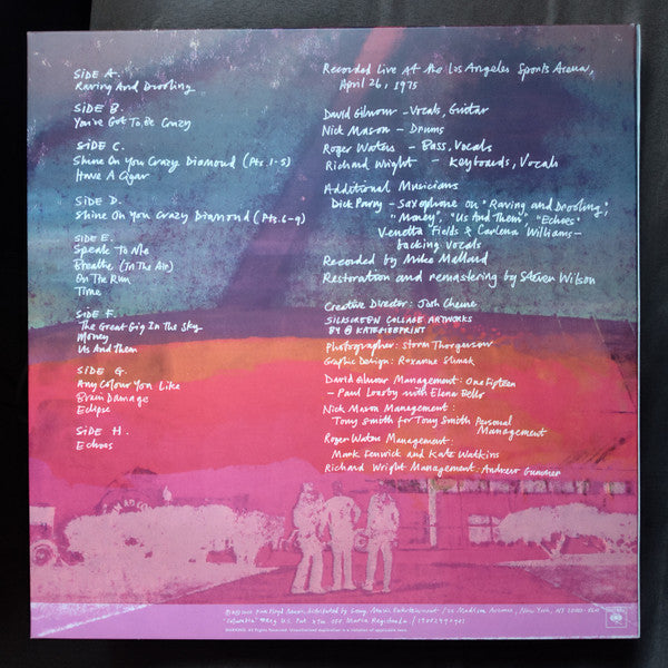 Pink Floyd : Live From The Los Angeles Sports Arena, April 26th , 1975 (4xLP, Album, RE, RM, Cle + Box, RSD, Ltd)