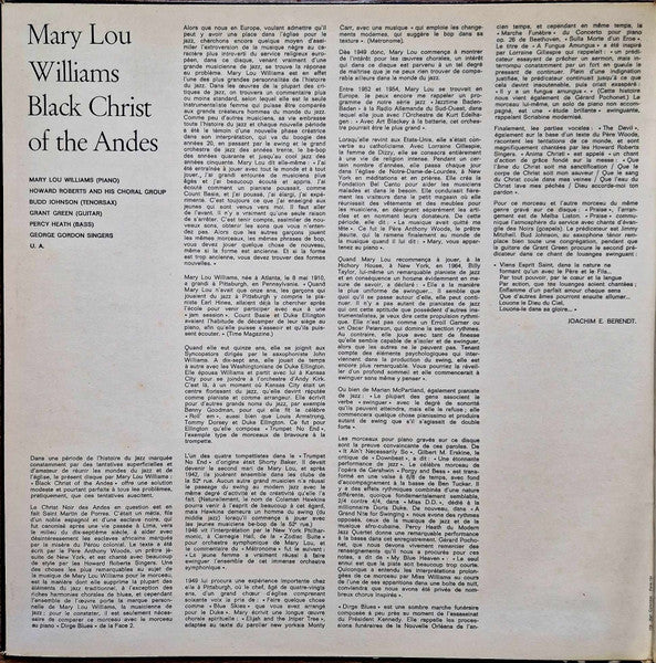 Mary Lou Williams : Black Christ Of The Andes (LP, Album, RE)