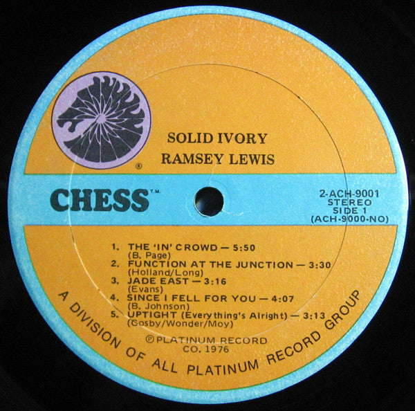Ramsey Lewis : Solid Ivory: His Greatest Hits (2xLP, Comp)