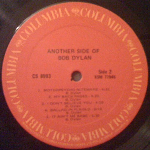Bob Dylan : Another Side Of Bob Dylan (LP, Album, RE)