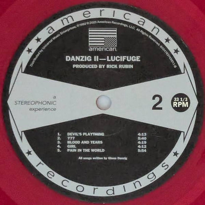 Danzig : Danzig II - Lucifuge (LP, Album, RSD, RE, Red)
