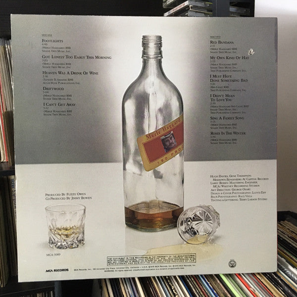 Merle Haggard : Serving 190 Proof (LP, Album)