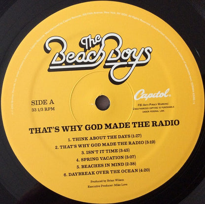 The Beach Boys : That's Why God Made The Radio (LP, Album)