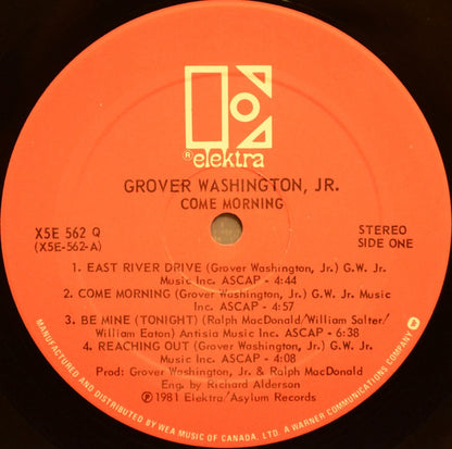 Grover Washington, Jr. : Come Morning (LP, Album)