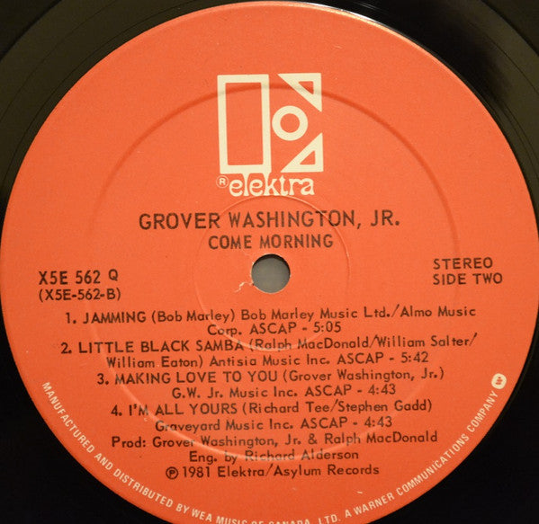 Grover Washington, Jr. : Come Morning (LP, Album)