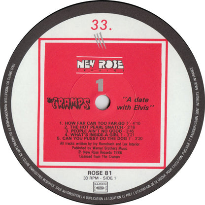 The Cramps : A Date With Elvis (LP, Album)