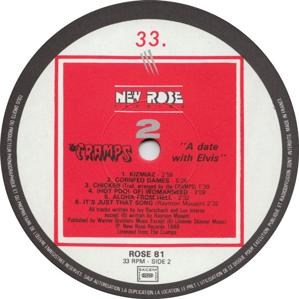 The Cramps : A Date With Elvis (LP, Album)