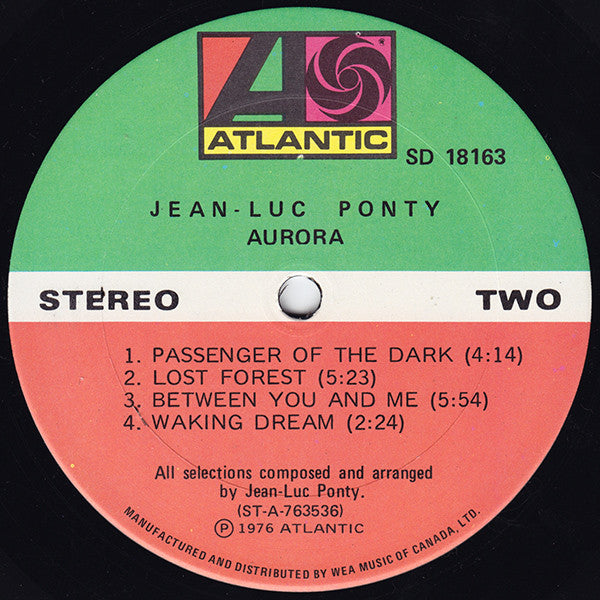 Jean-Luc Ponty : Aurora (LP, Album)