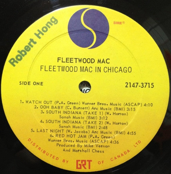 Fleetwood Mac Featuring: Otis Spann / Willie Dixon / Walter Horton / J.T. Brown / Buddy Guy / David "Honeyboy" Edwards / S.P. Leary : Fleetwood Mac In Chicago (2xLP, Album, RE)