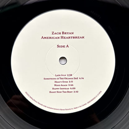 Zach Bryan : American Heartbreak (3xLP, Album)