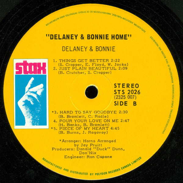 Delaney & Bonnie : Home (LP, Album)