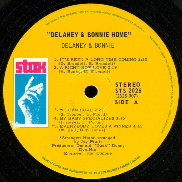 Delaney & Bonnie : Home (LP, Album)