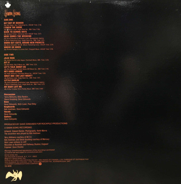 Dave Edmunds : Get It (LP, Album)