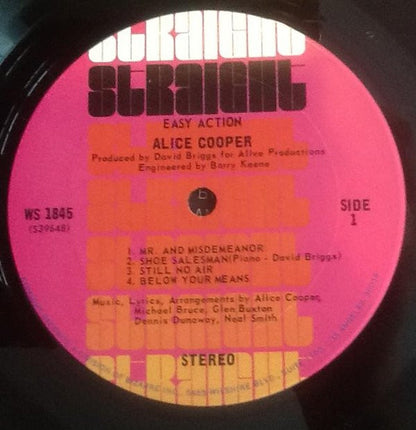 Alice Cooper : Easy Action (LP, Album, Gat)