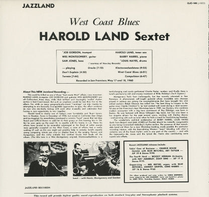 Harold Land : West Coast Blues! (LP, Album, RE)