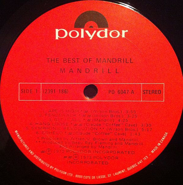 Mandrill : The Best Of Mandrill (LP, Comp)