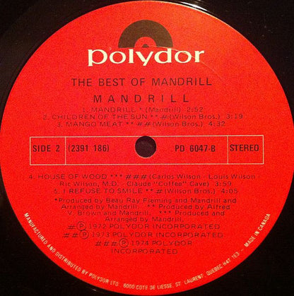 Mandrill : The Best Of Mandrill (LP, Comp)