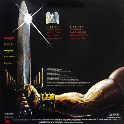 Manowar : Battle Hymns (LP, Album)