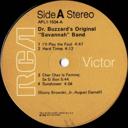 Dr. Buzzard's Original Savannah Band : Dr. Buzzard's Original "Savannah" Band (LP, Album, Ind)