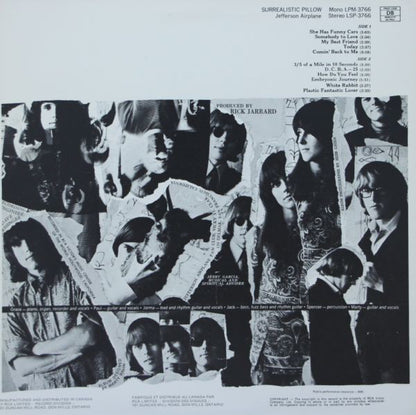 Jefferson Airplane : Surrealistic Pillow (LP, Album, RE)