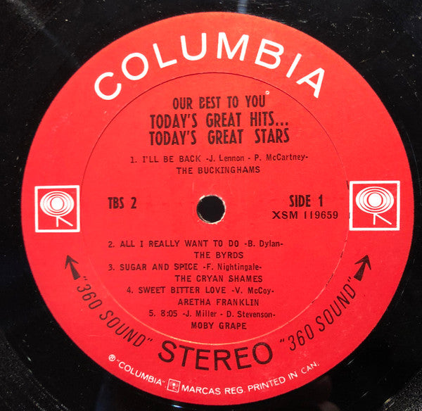 Various : Our Best To You: Today's Great Hits... Today's Great Stars (LP, Comp)