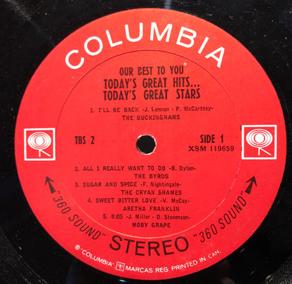 Various : Our Best To You: Today's Great Hits... Today's Great Stars (LP, Comp)