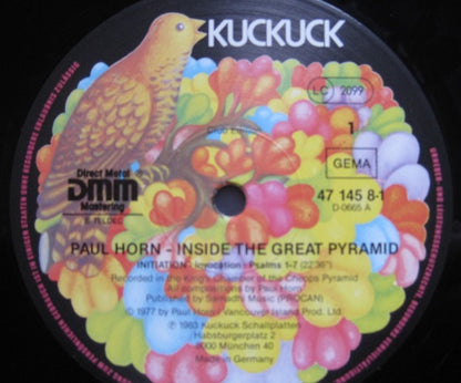 Paul Horn : Inside The Great Pyramid (2xLP, Album, Club, RE, Gat)