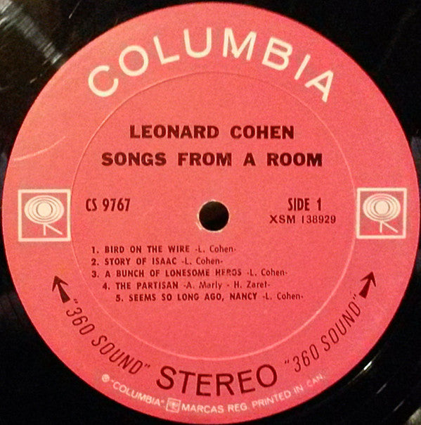 Leonard Cohen : Songs From A Room (LP, Album)