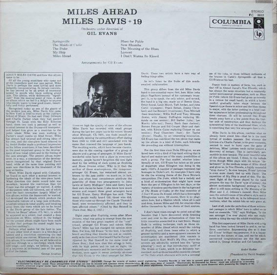 Miles Davis + 19, Gil Evans : Miles Ahead (LP, Album)