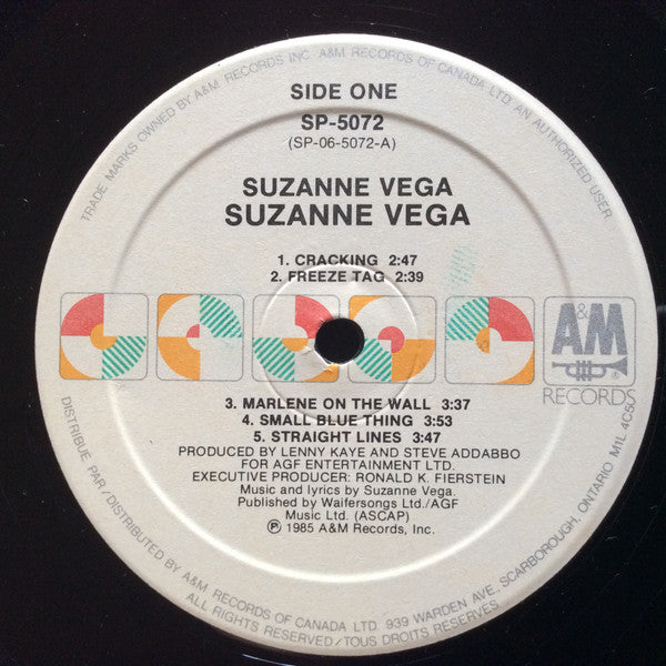 Suzanne Vega : Suzanne Vega (LP, Album, Whi)