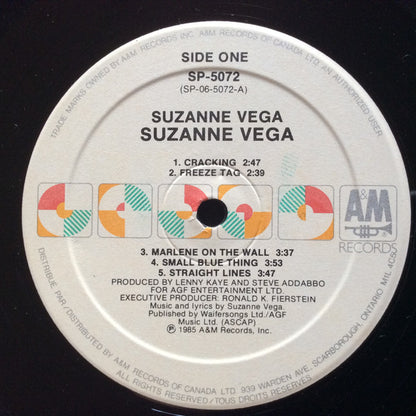 Suzanne Vega : Suzanne Vega (LP, Album, Whi)