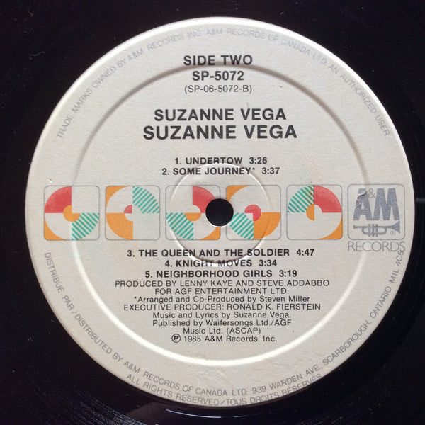 Suzanne Vega : Suzanne Vega (LP, Album, Whi)