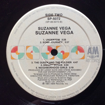 Suzanne Vega : Suzanne Vega (LP, Album, Whi)