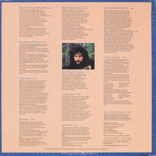 Cat Stevens : Tea For The Tillerman (LP, Album, RE, RP, Mon)