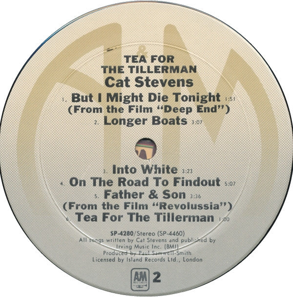 Cat Stevens : Tea For The Tillerman (LP, Album, RE, RP, Mon)
