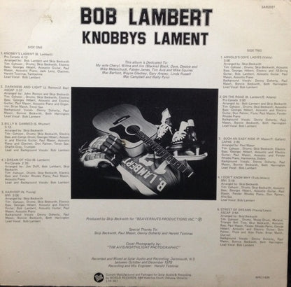 Bob Lambert (2) : Knobbys Lament (LP, Album, Ltd)