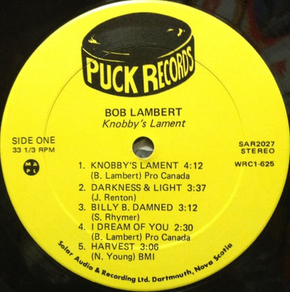 Bob Lambert (2) : Knobbys Lament (LP, Album, Ltd)
