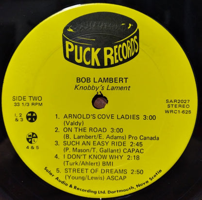 Bob Lambert (2) : Knobbys Lament (LP, Album, Ltd)