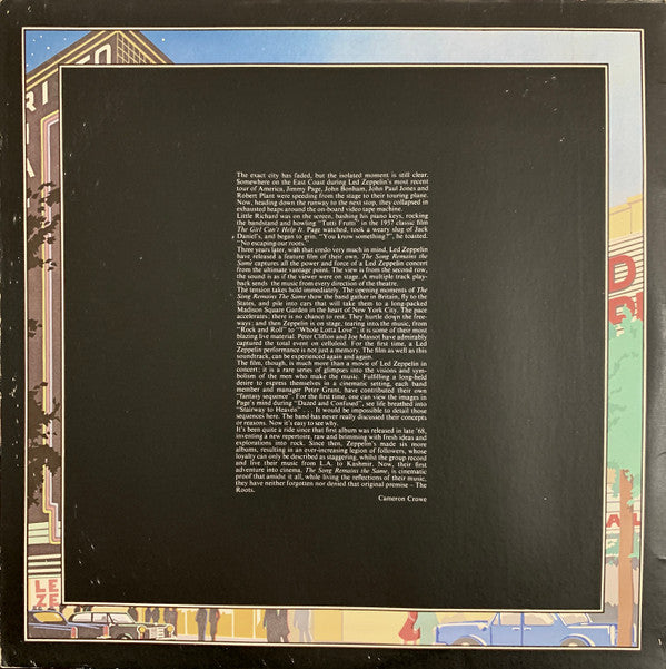Led Zeppelin : The Soundtrack From The Film The Song Remains The Same (2xLP, Album, Gat)
