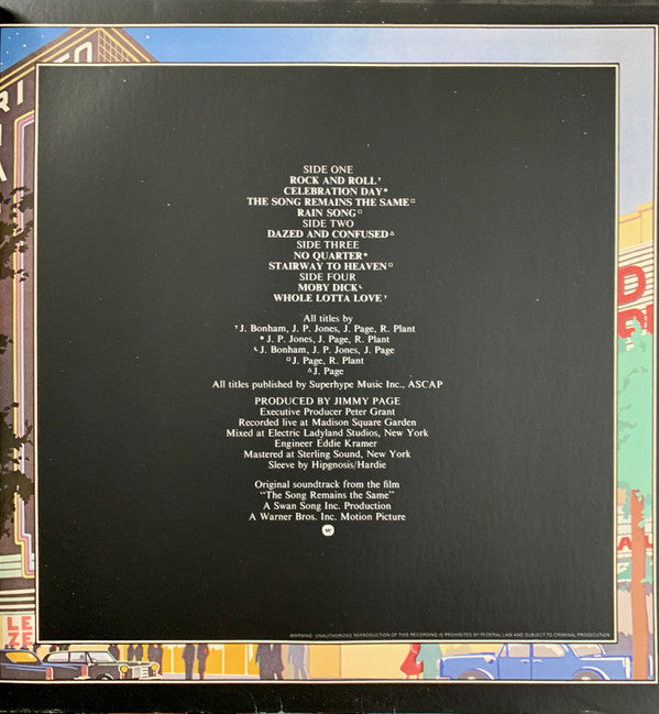Led Zeppelin : The Soundtrack From The Film The Song Remains The Same (2xLP, Album, Gat)