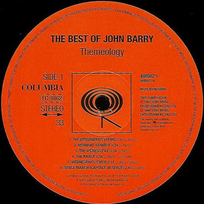 John Barry : The Best Of John Barry - Themeology (2xLP, Comp, RE)