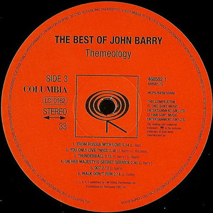 John Barry : The Best Of John Barry - Themeology (2xLP, Comp, RE)