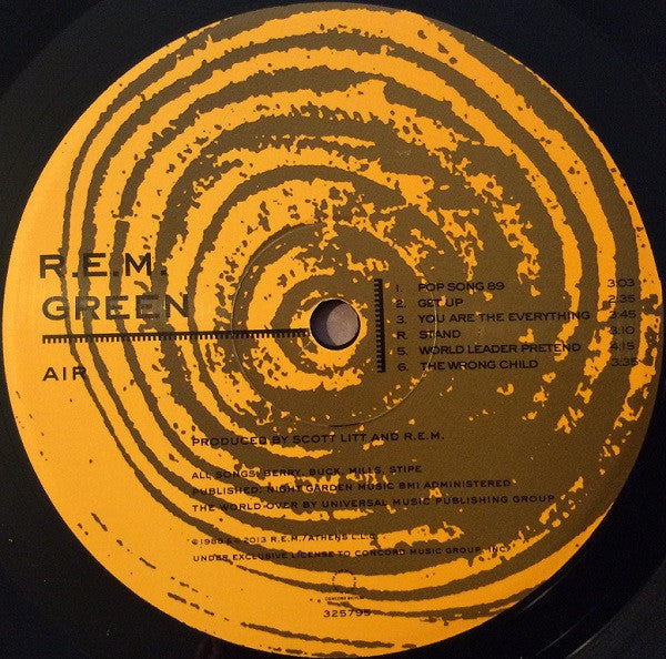 R.E.M. : Green (LP, Album, RE, RM, 25t)