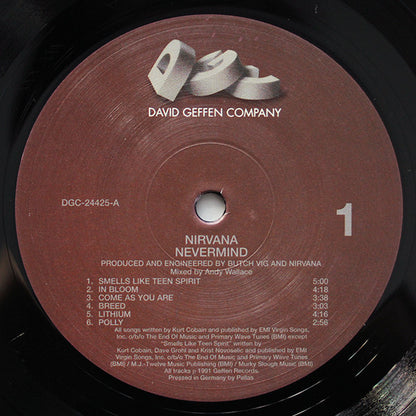 Nirvana : Nevermind (LP, Album, RE, RM, RP, 180)