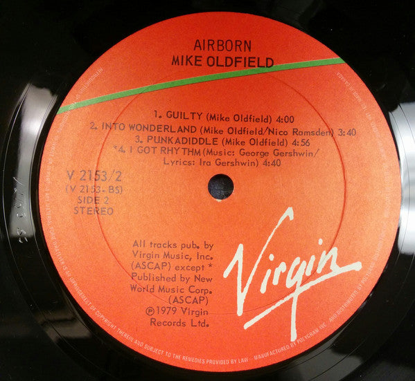 Mike Oldfield : Airborn (2xLP, Album)